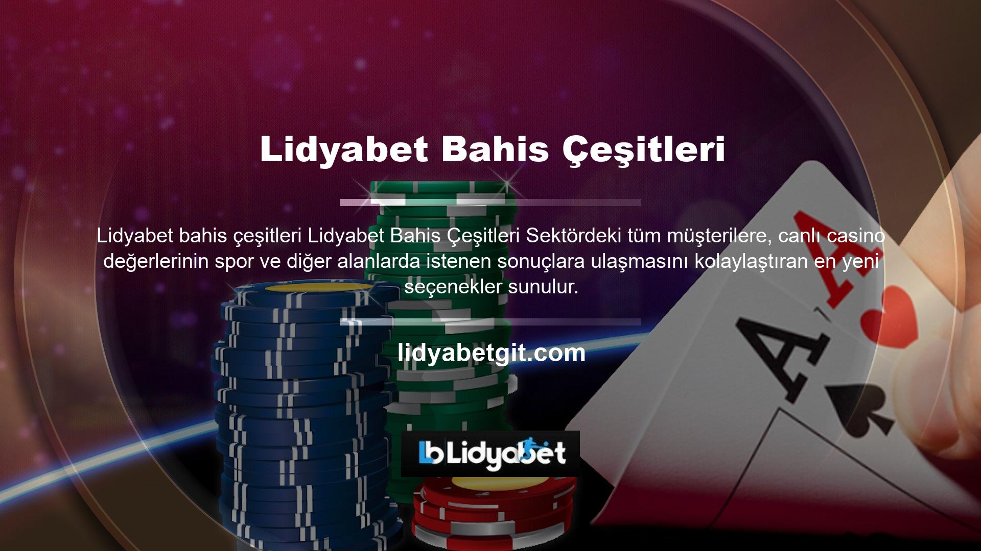 Lidyabet en yeni spor bahis sitesi sayesinde artık herkes canlı casino oyunlarına ve en yeni kurumsal seçeneklere ulaşabiliyor