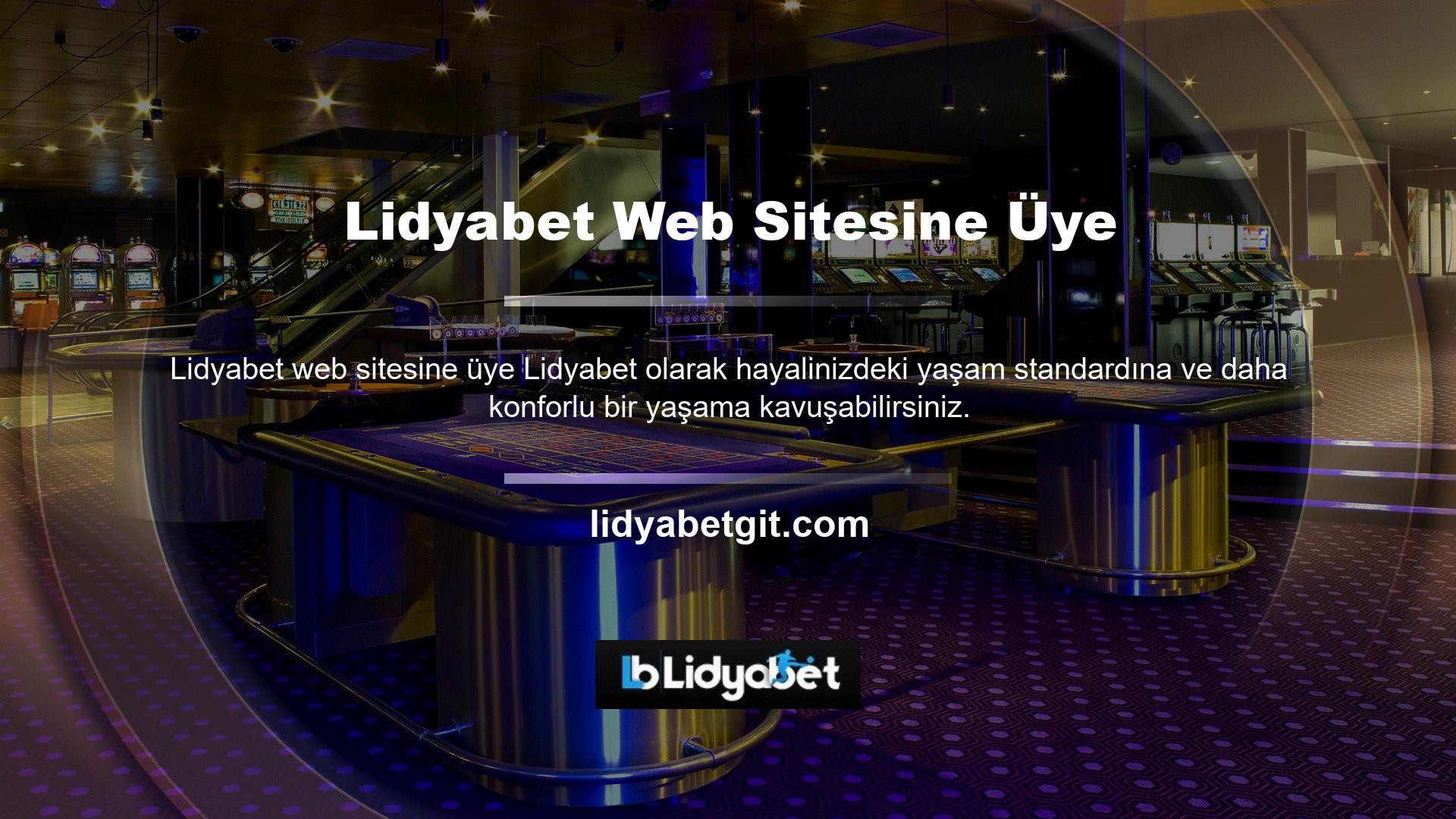 Casino sektörüne hizmet veren Lidyabet, en güvenilir sitelerden biridir
